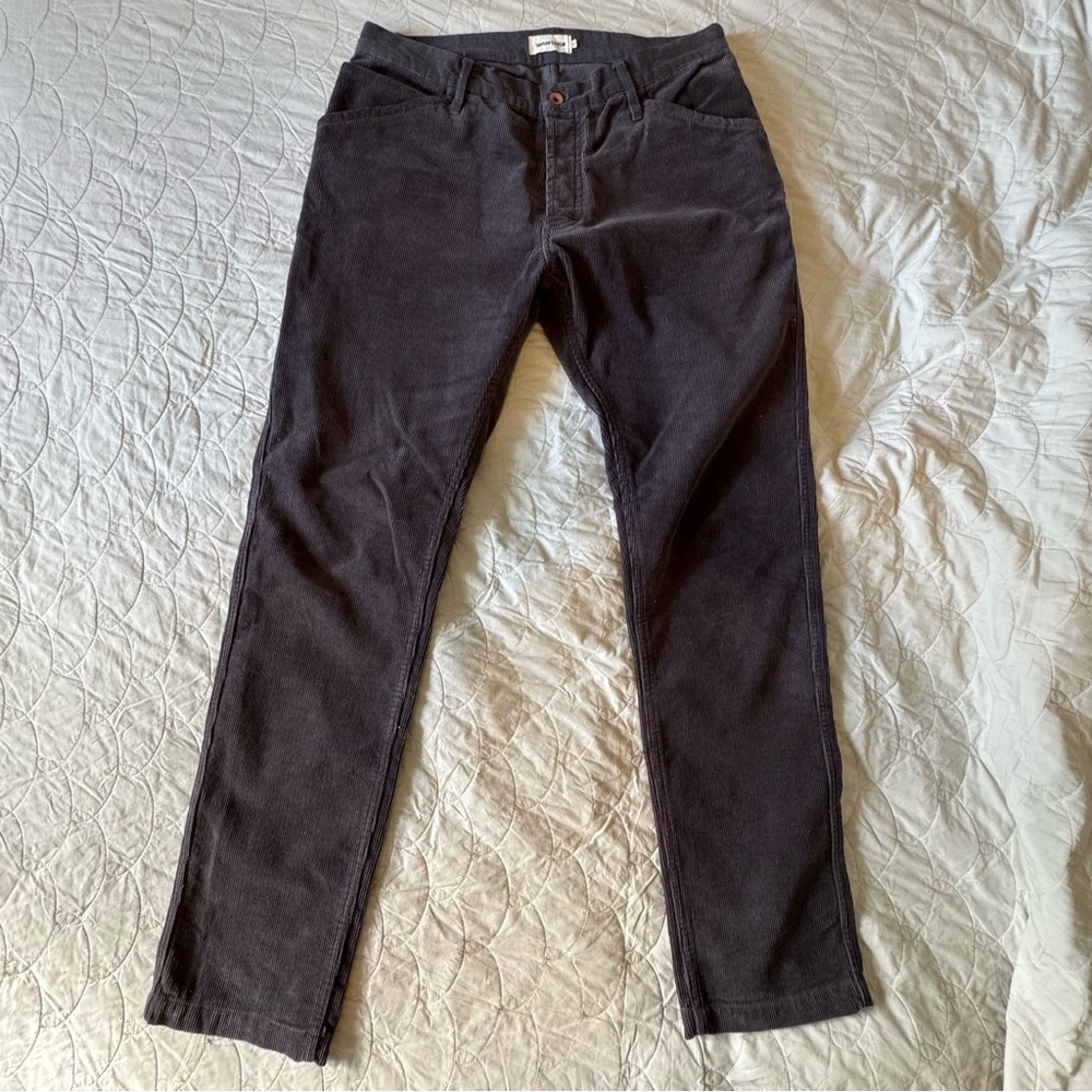 Taylor stitch dark gray corduroys, size 34